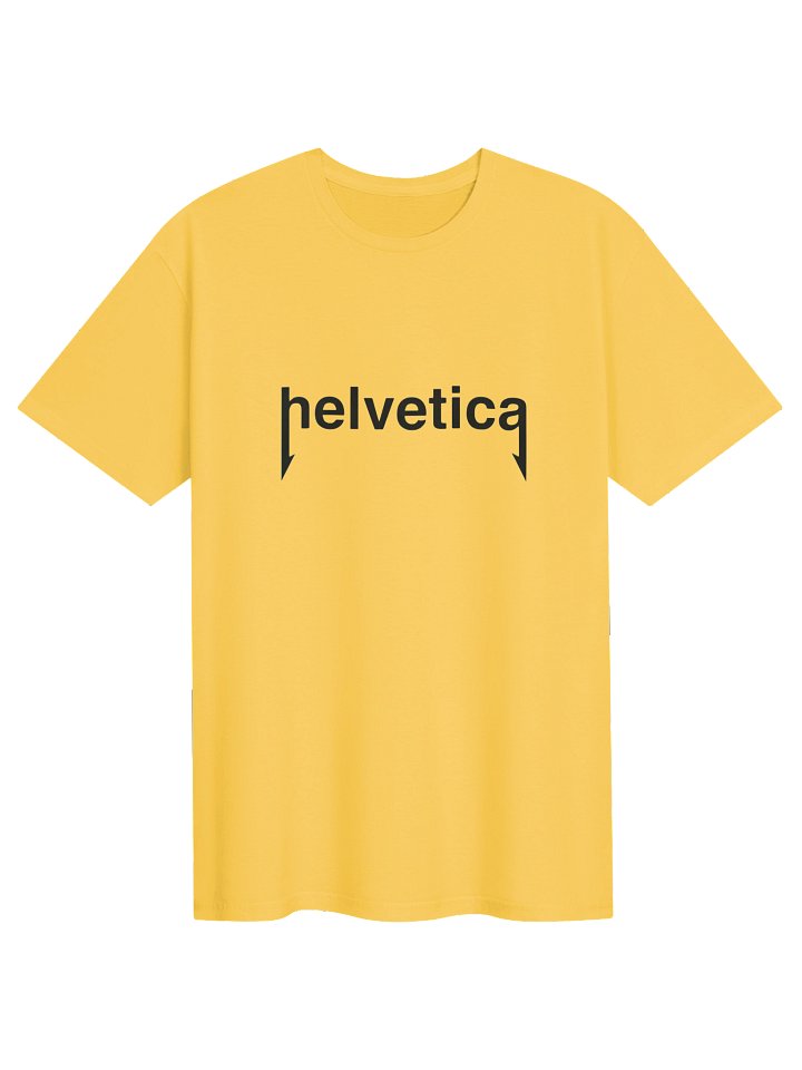 Helvetica Metallica — Typography Parody Shirt product image (2)