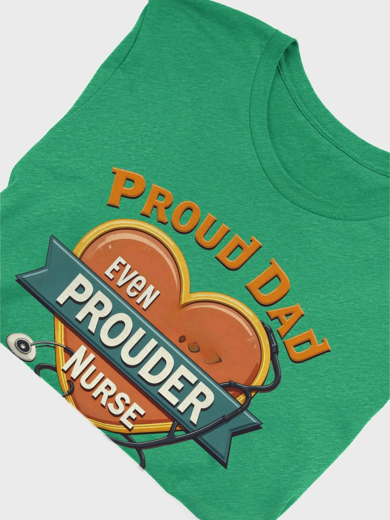 Proud Dad Nurse Heart T-Shirt product image (52)