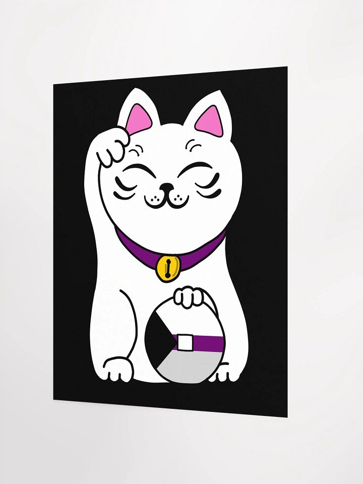 Maneki neko demisexual pride poster product image (2)
