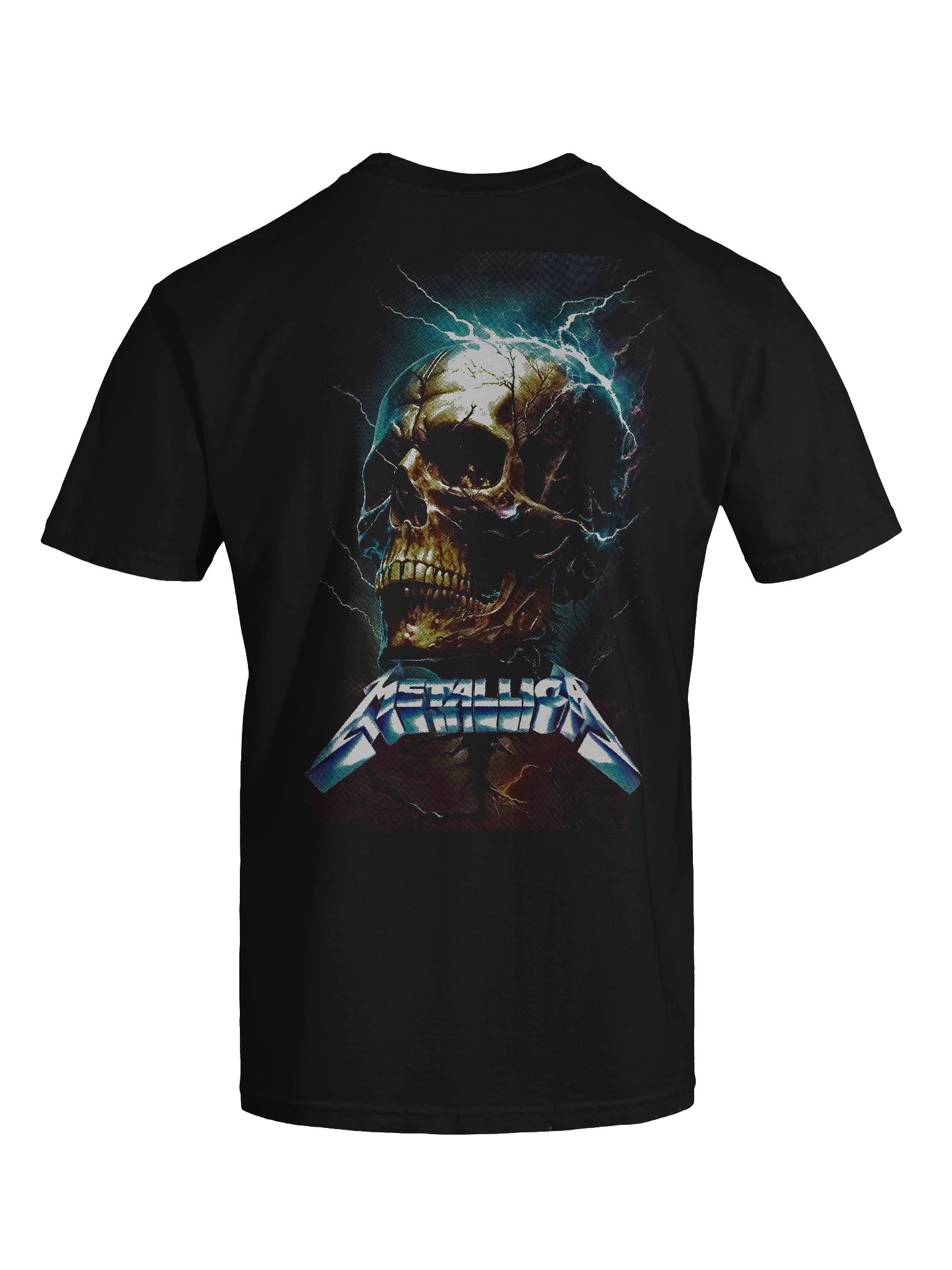 Metallica Lightning Skull Graphic T-Shirt | Comfort Colors 1717 Relaxed Fit product image (7)