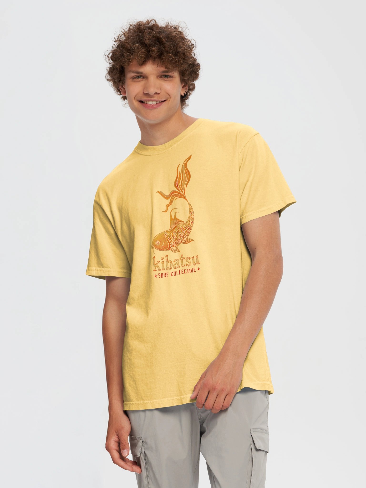 Kibatsu Surf Collective Orange Koi T Shirt product image (203)