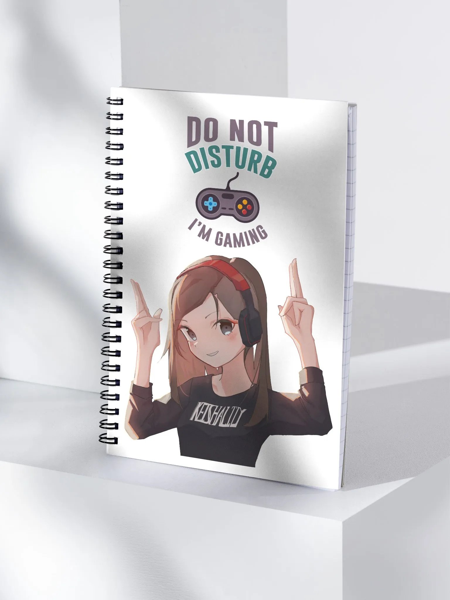 Do not Disturb: Im Gaming ~ Spiral Notebook by Print Sublimation product image (1)