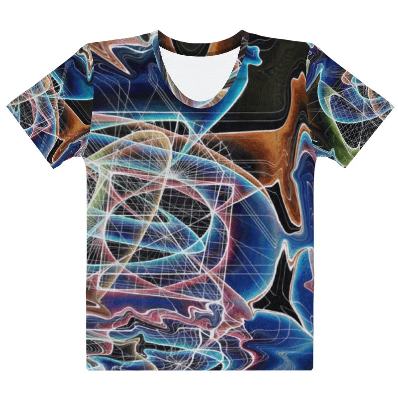 Translucent Heart - Geometric Negative Art Women's Crew Neck T-Shirt product image (3)