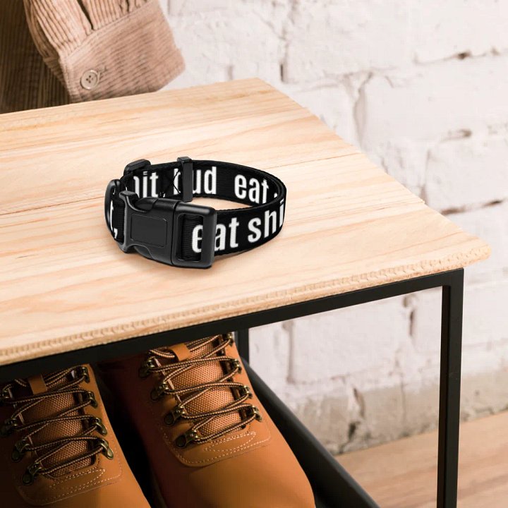 eat shit, bud Collar - Black product image (4)