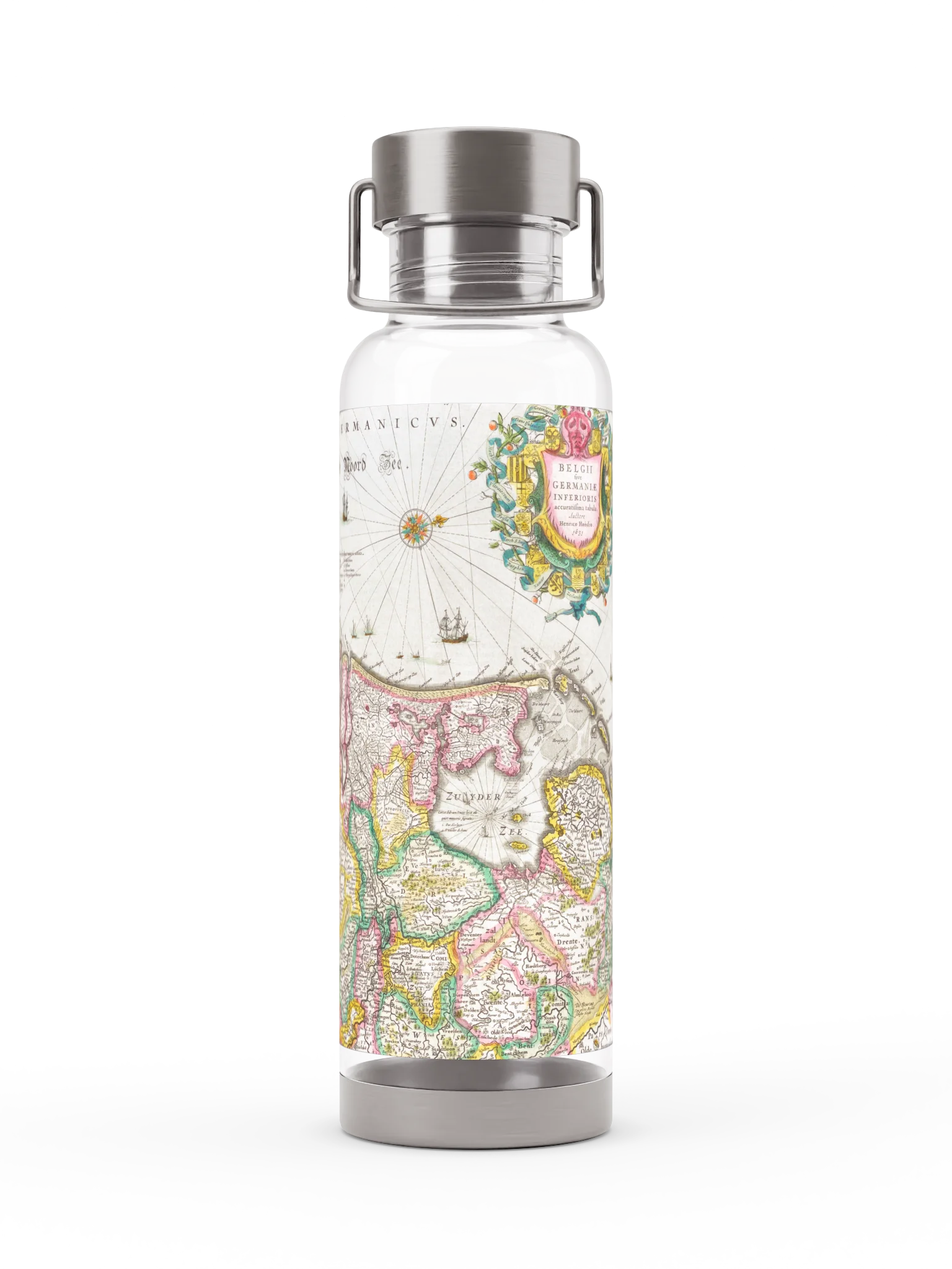 Historic Coastal Map Thor Sports Bottle product image (2)