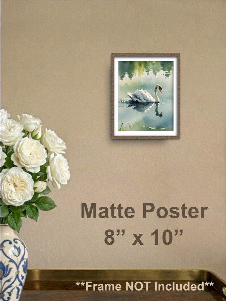 Swan Matte Poster product image (1)