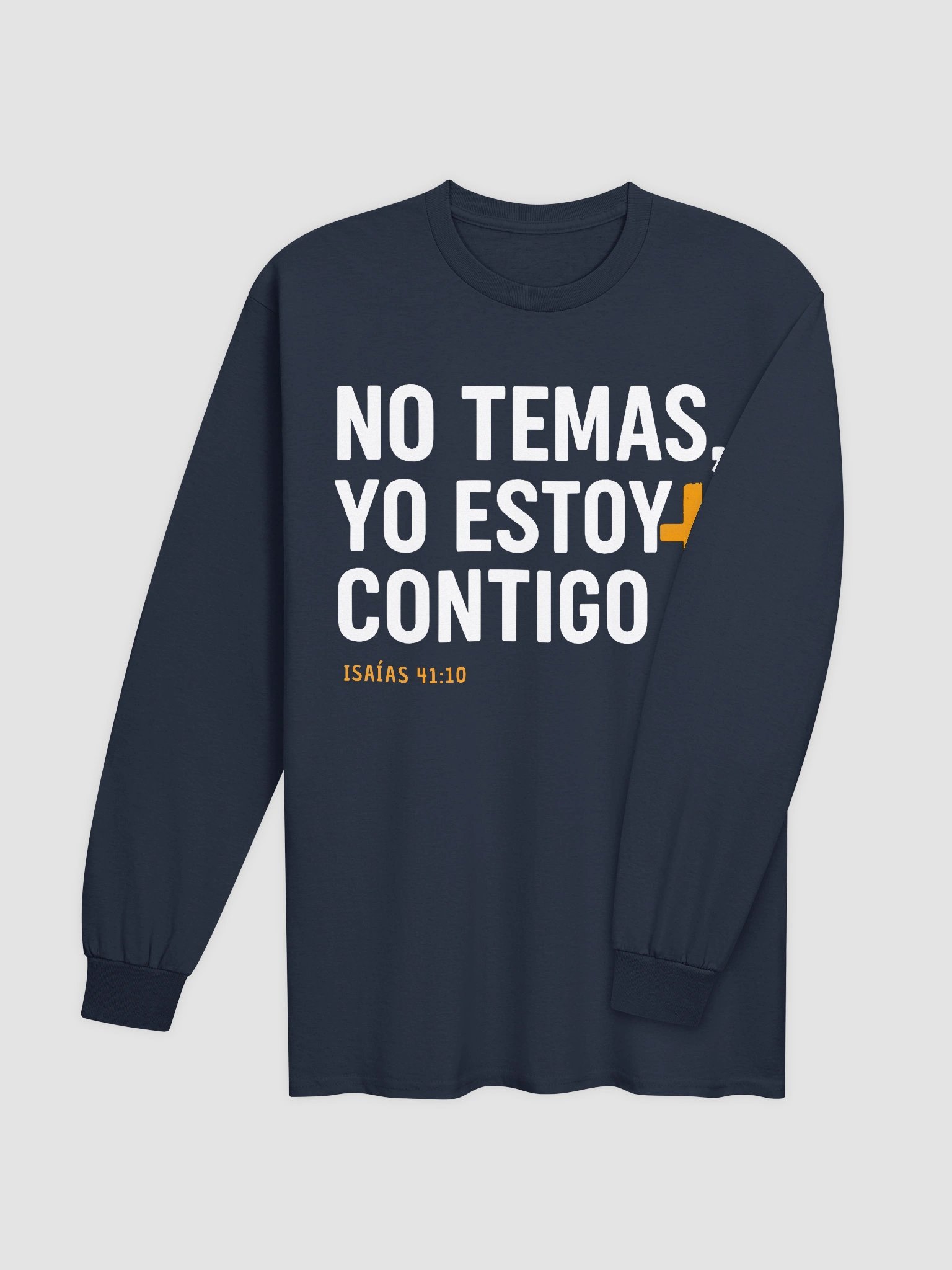 Camiseta Unisex Manga Larga | No temas yo estoy contigo product image (4)