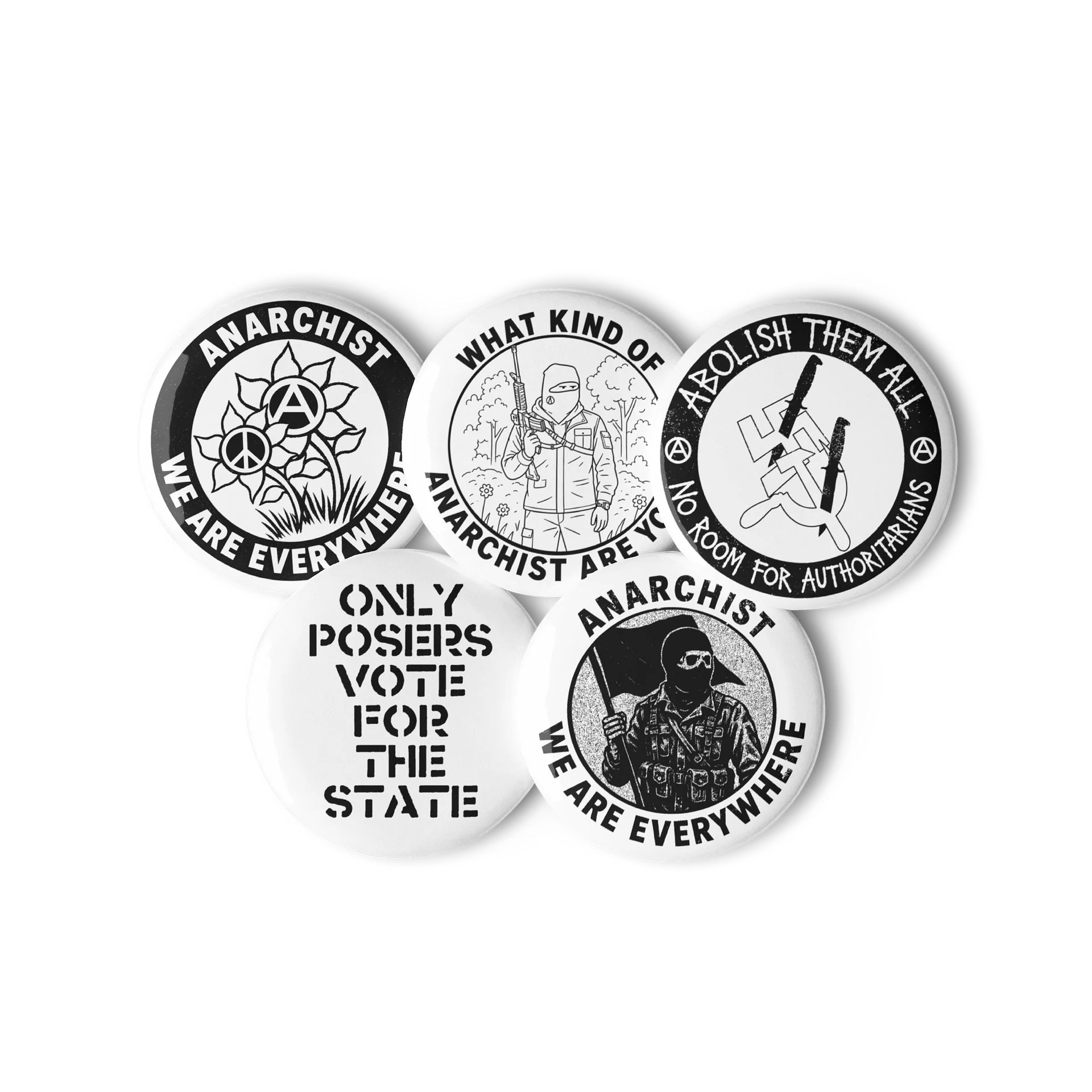 ANARCHIST BUTTON SET #6 product image (2)