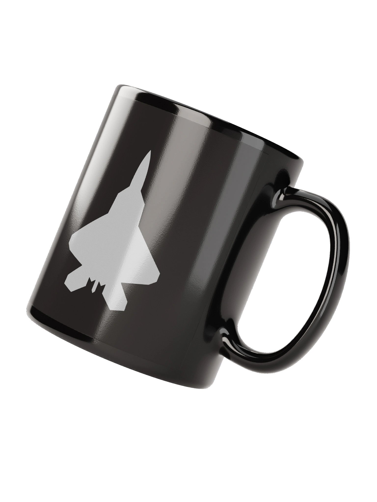 Lockheed Martin F-22 Raptor Silhouette Ceramic Mug product image (3)