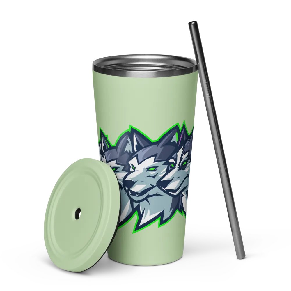4 Dogs Tumbler with straw! product image (5)