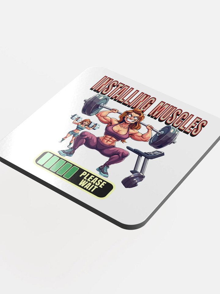Installing Muscles Weightlifting Female Coaster Set product image (1)
