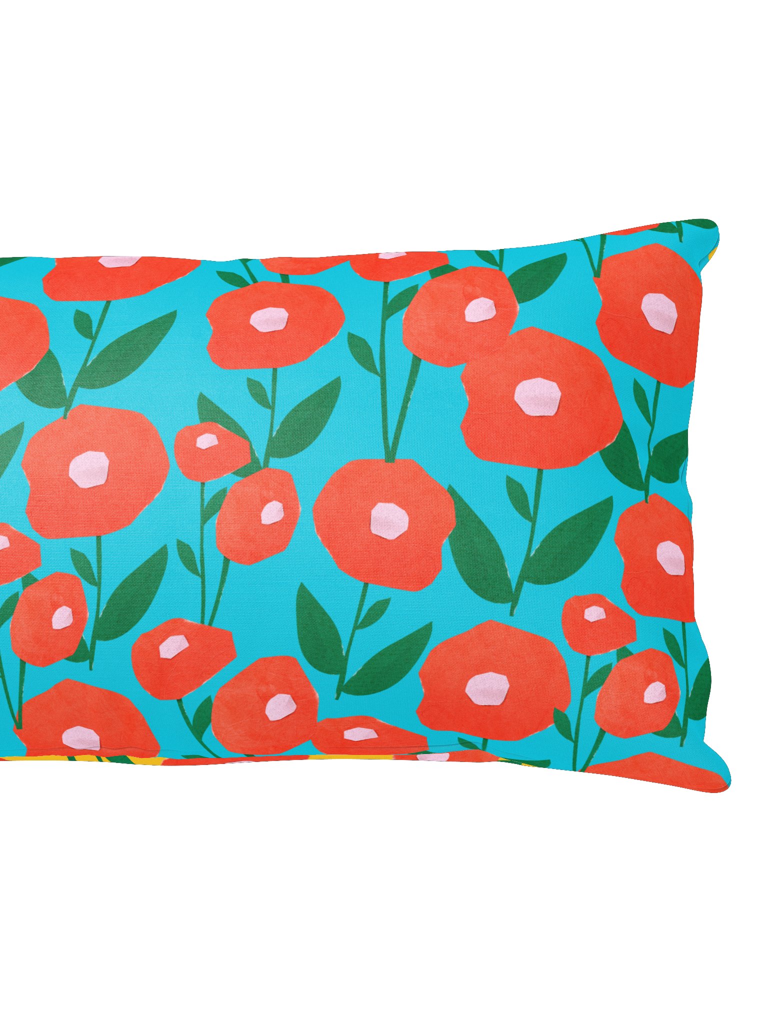 Bold Poppy Floral All-Over Print Pillow product image (2)