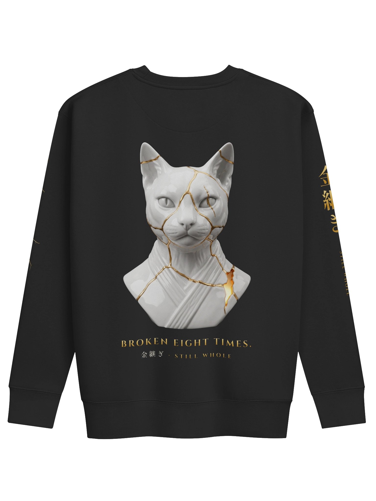 KINTSUGI Crewneck — Black & Gold product image (1)
