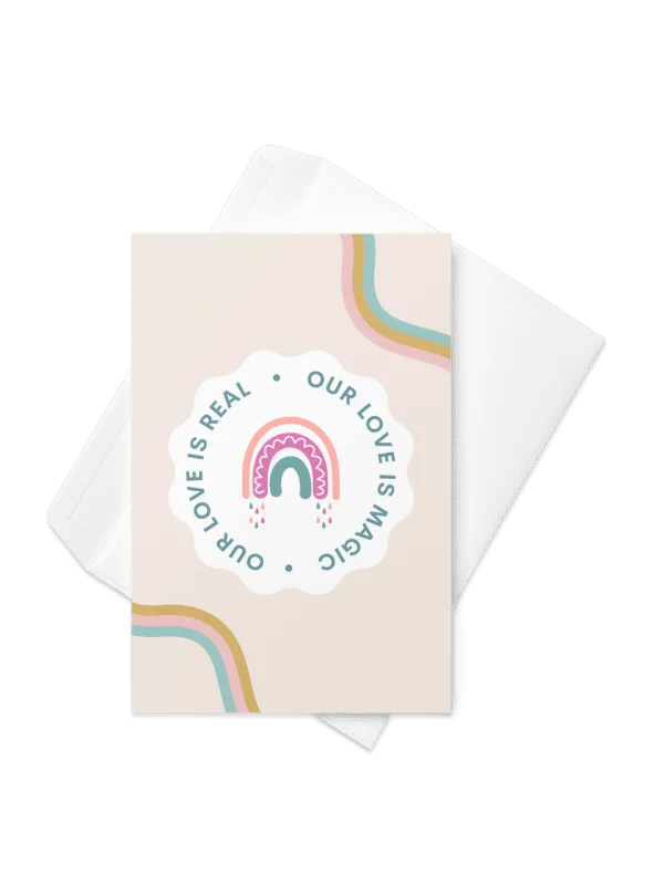 Our love is real. Our love is magic. Card product image (5)