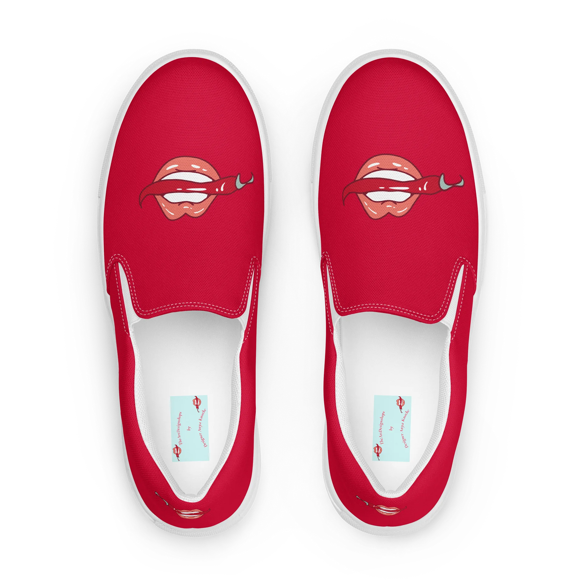 chilimouth Red Slip-On Canvas Shoes product image (1)