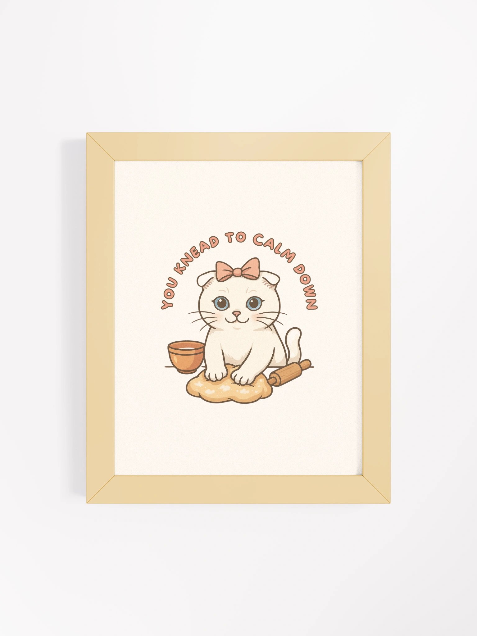 Knead to Calm Down Framed Artwork - The Life of a Loaf Collection product image (23)