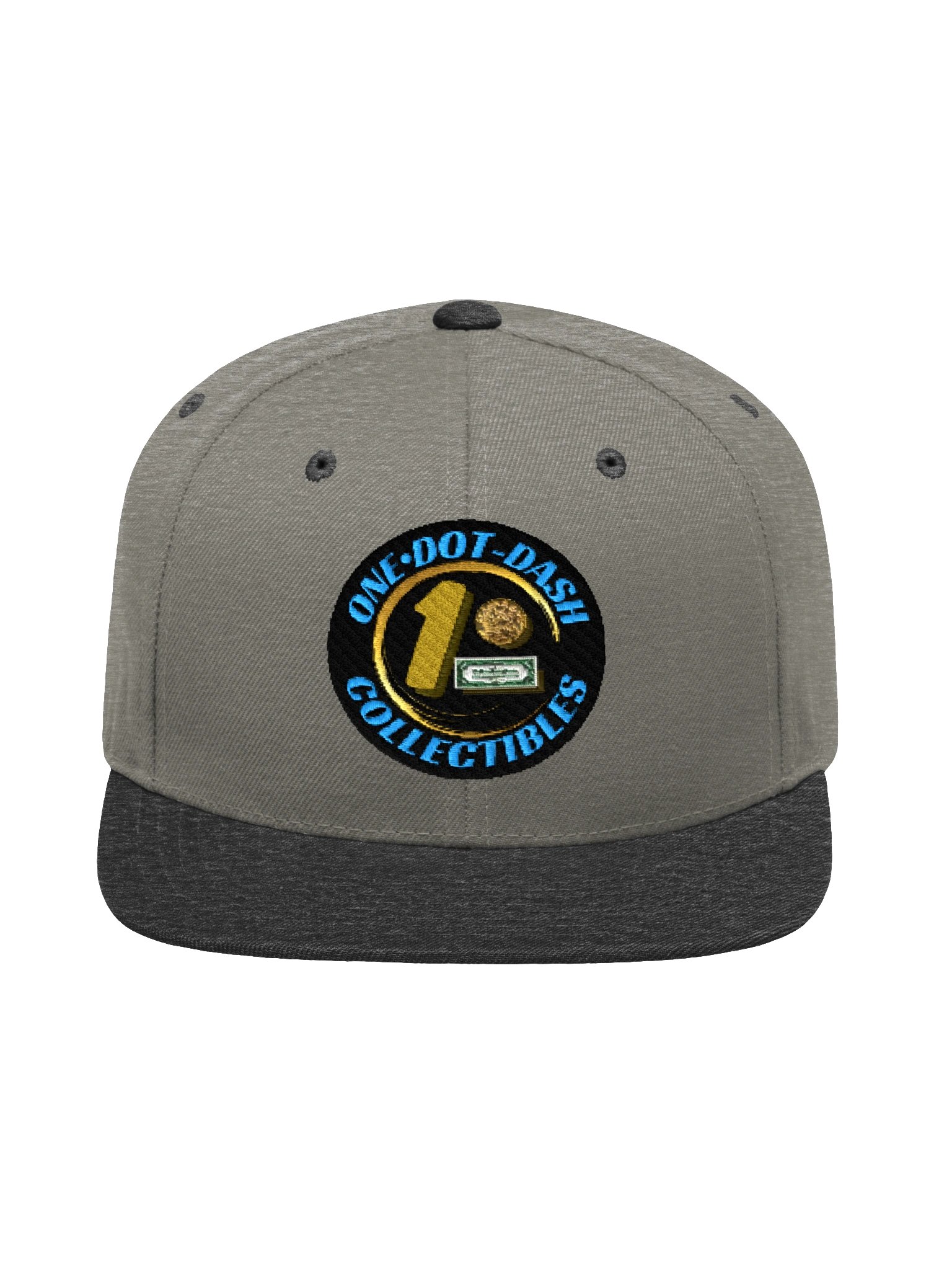 One Dot Dash Logo Embroidered Flat Bill Hat product image (2)