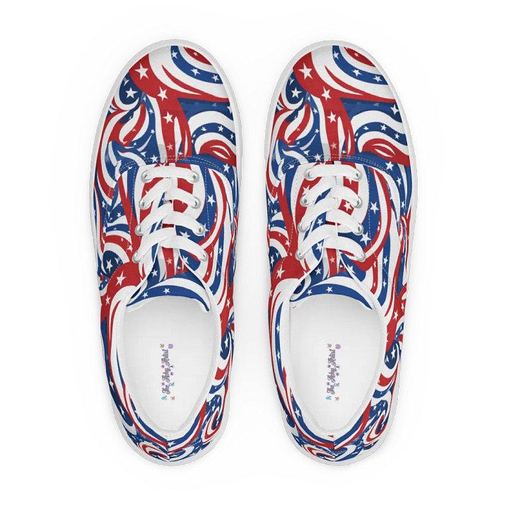 Patriotic Swirls Lace-Up Shoes product image (1)