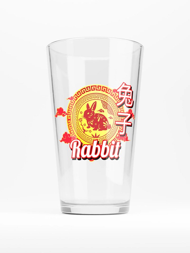 Rabbit - Chinese Zodiac Pint Shaker Glass product image (1)