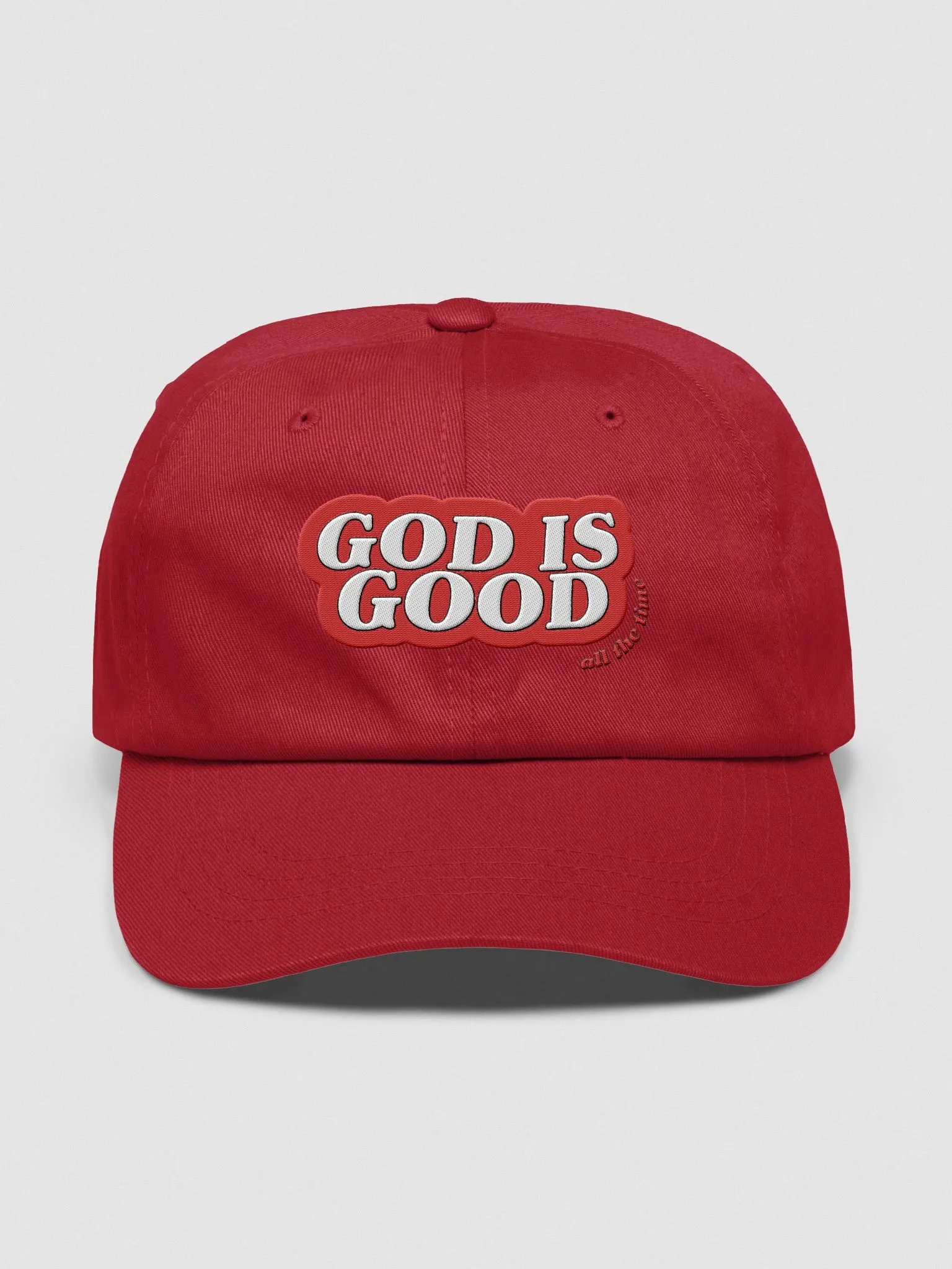 RED God is Good Dad Hat product image (1)