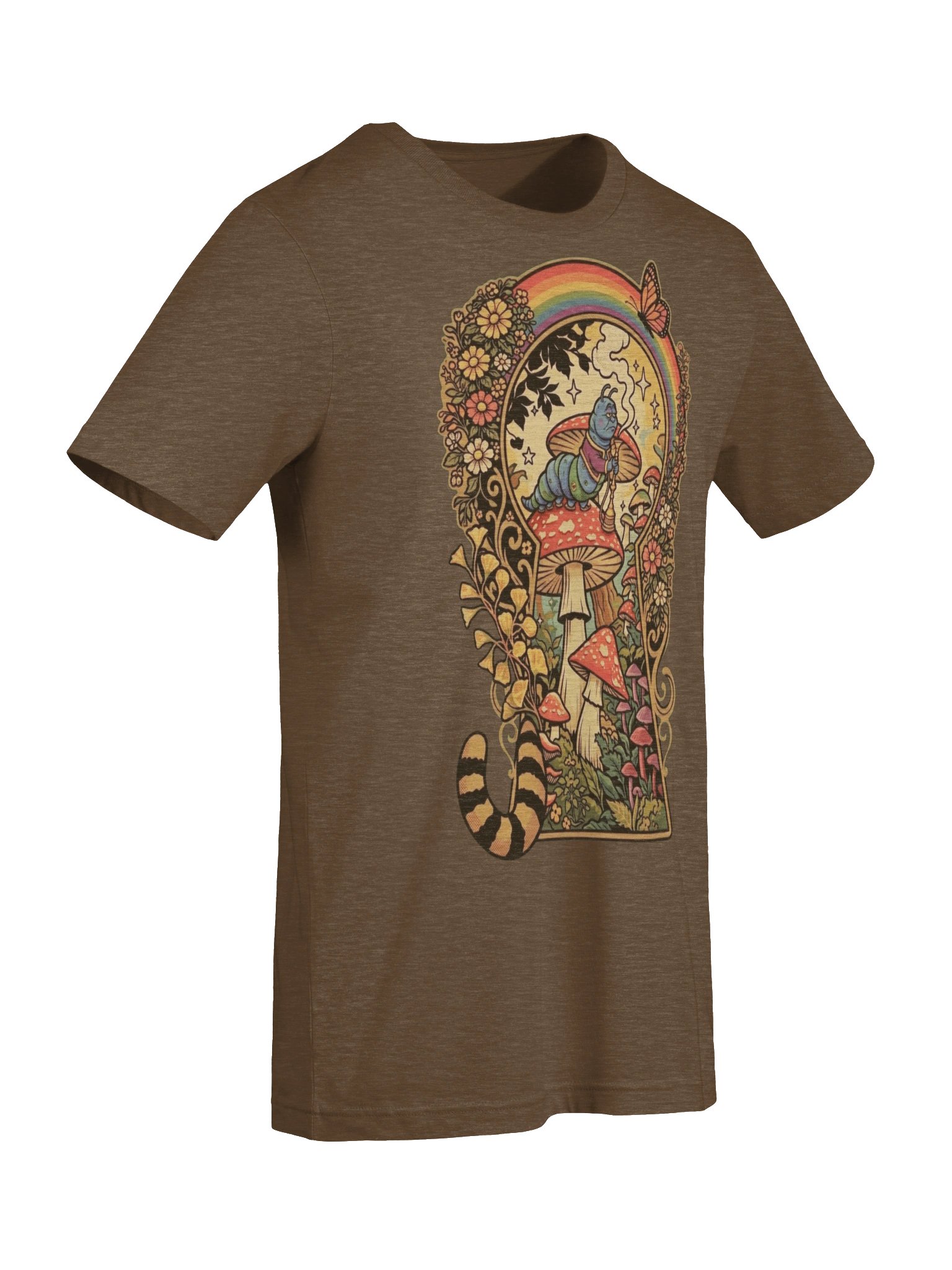 Wonderland Caterpillar Shirt, Psychedelic Mushroom Alice Graphic product image (8)