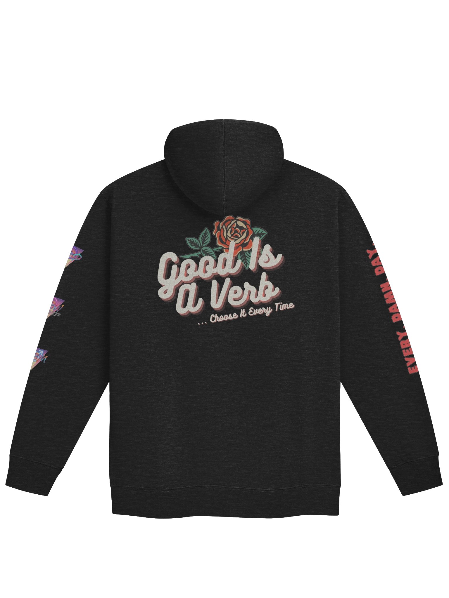 Good is a Verb Zip Up Hoodie product image (8)