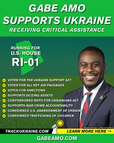 Gabe Amo is running in Rhode Island's 1st Congressional District [RI-01]'s Democratic primary.

✅Voted for the Ukraine Suppor...