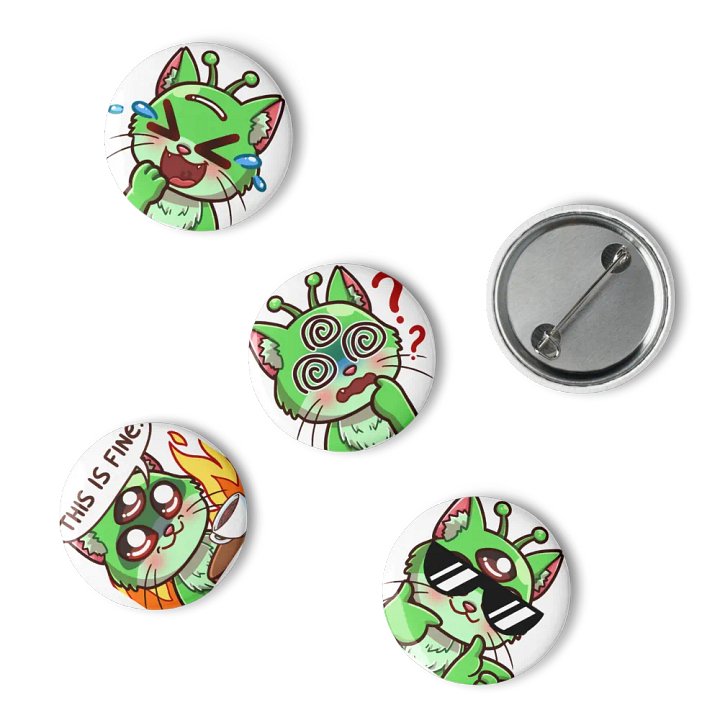 Cosmos Cat Pin Button Set product image (1)