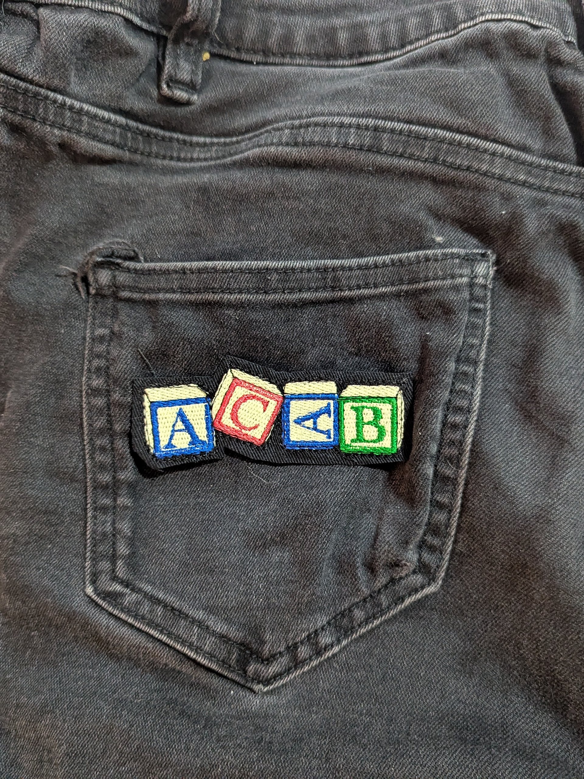 Glow-in-the-dark Alphabet Block Patch product image (1)