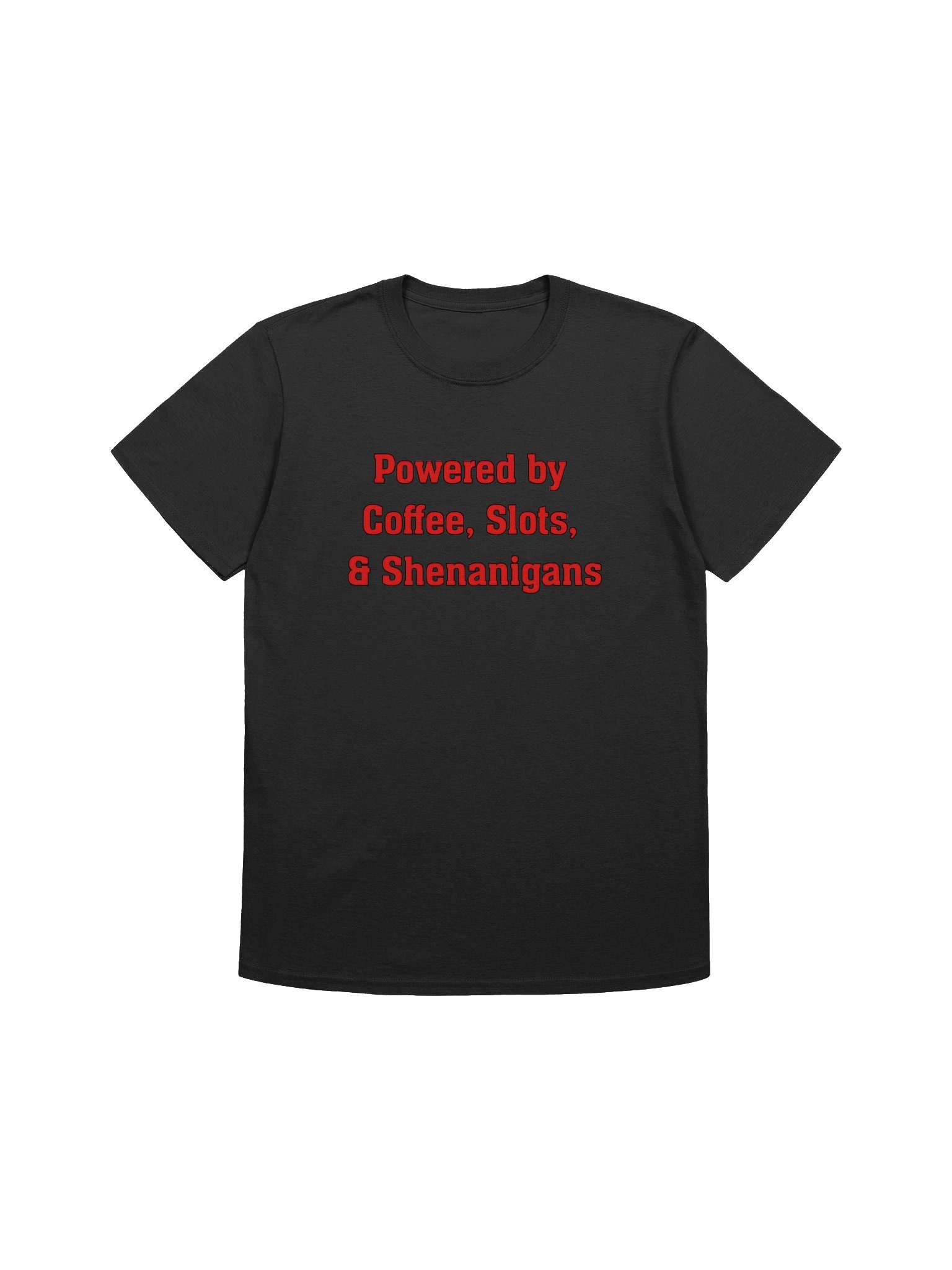 The Vegas Fuel Tee – Powered by Coffee, Slots, & Shenanigans product image (1)