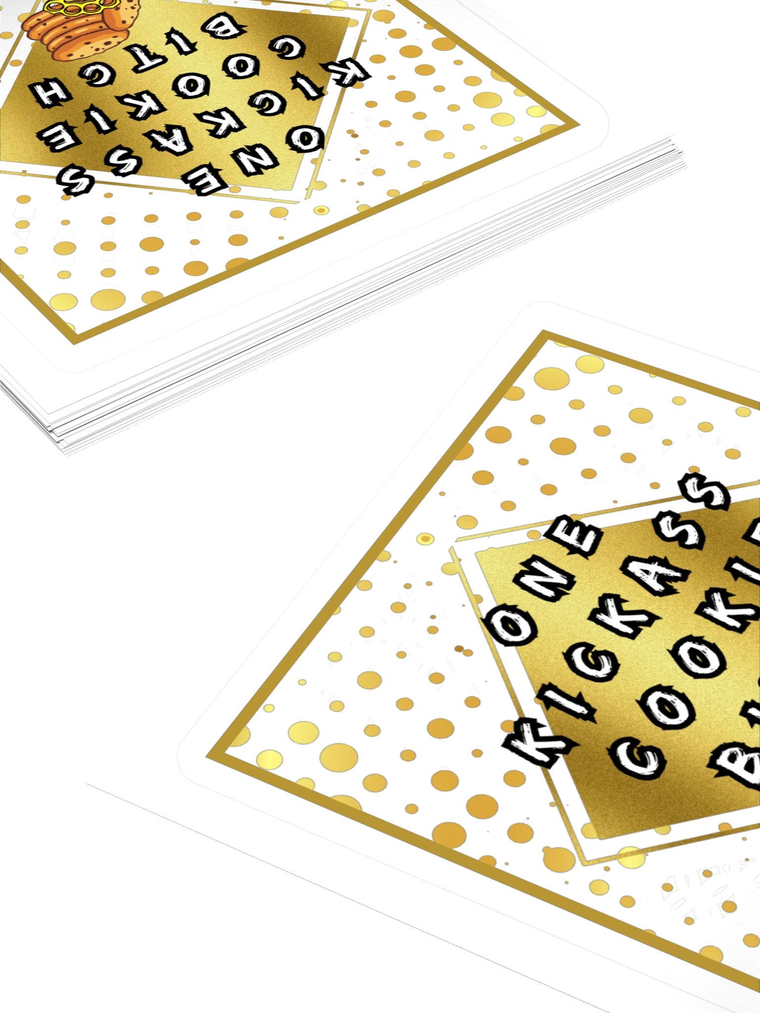 One Kicka*ss Cookie B*tch Square Sticker product image (4)