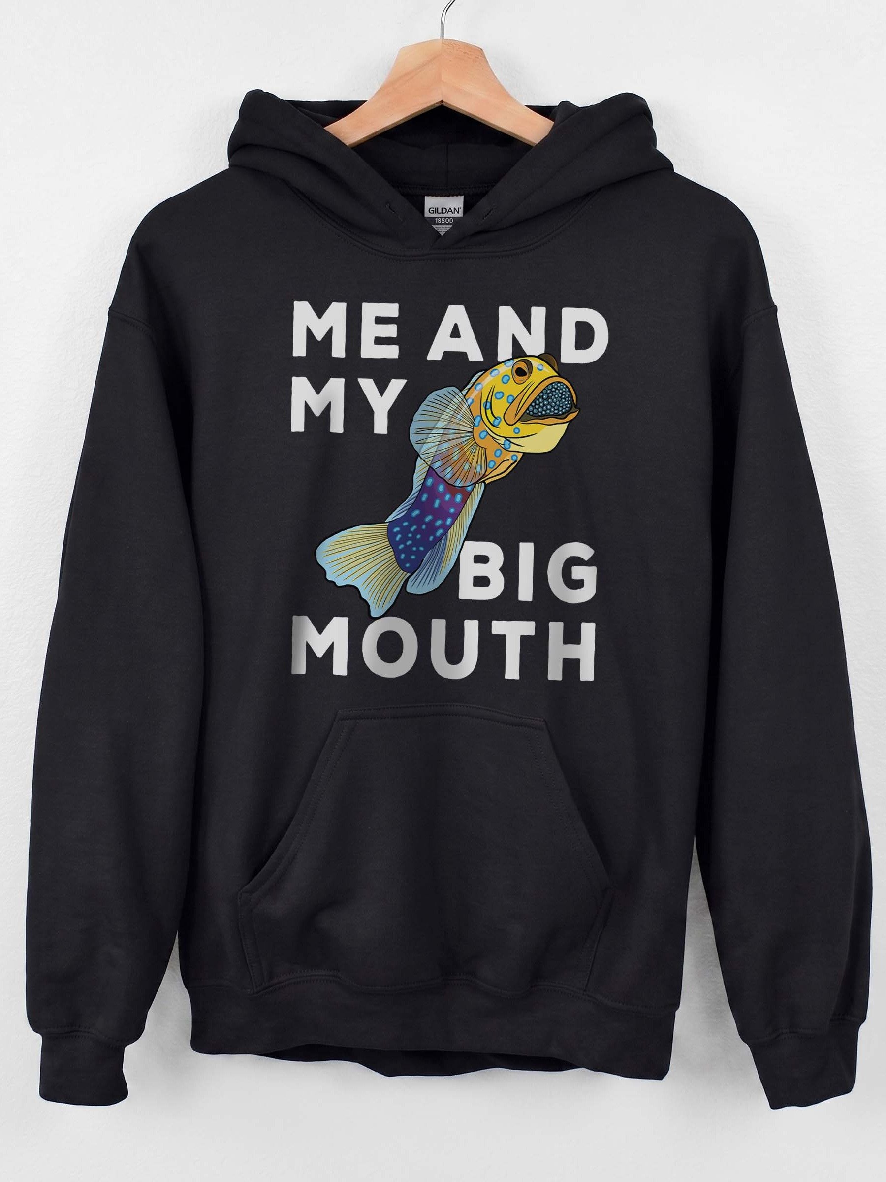 Me and My Big Mouth Blue-Spotted Jawfish Hoodie for Reef Aquarium Lovers product image (1)