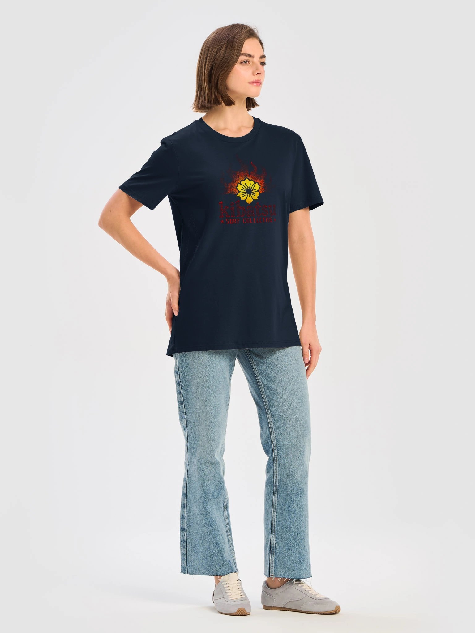 Kibatsu Surf Collective Flaming Flower T Shirt product image (29)