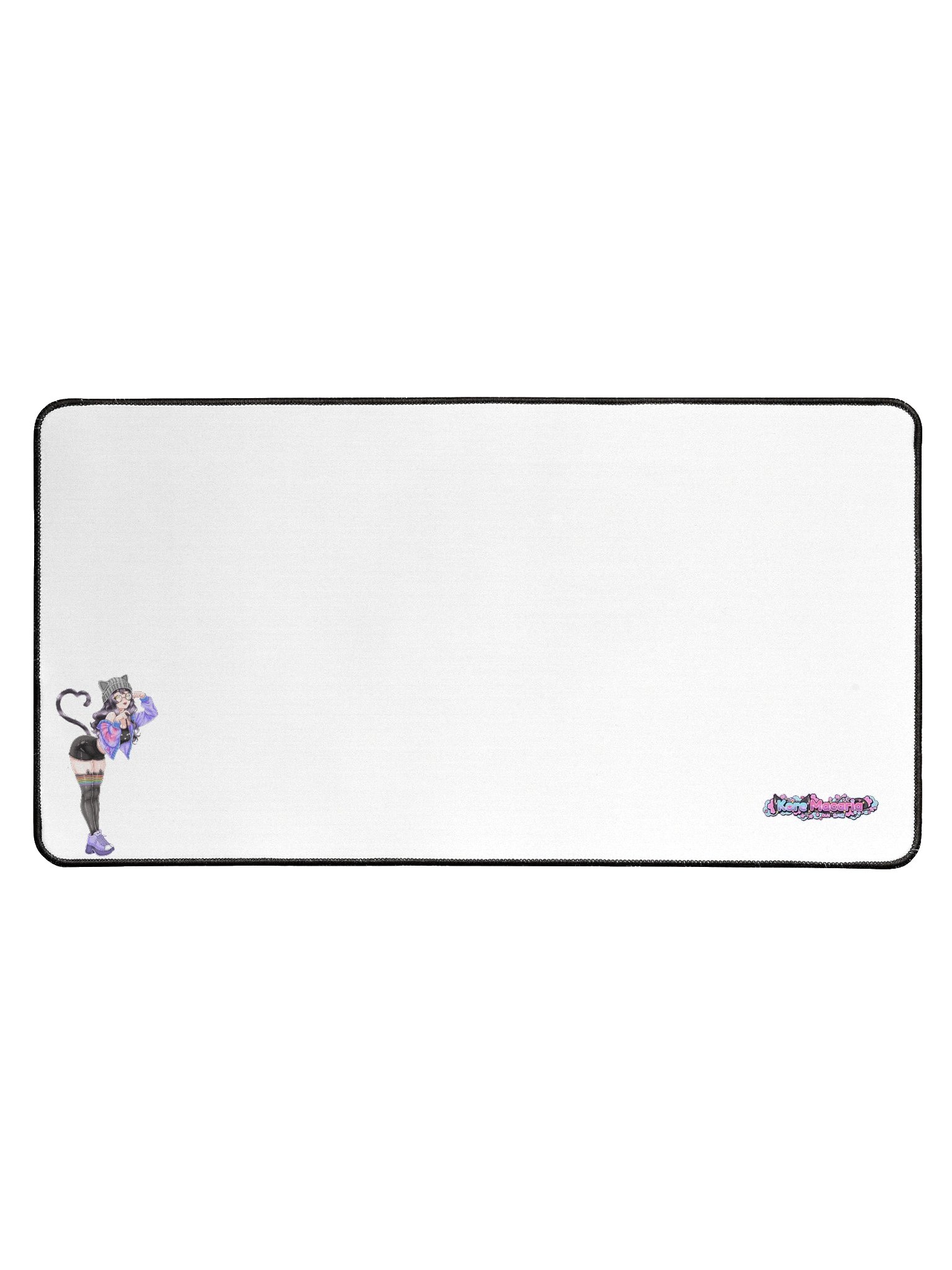 Curlicue Desk Mat (White) product image (1)