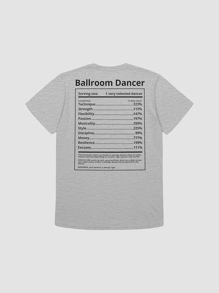 Ballroom Dancer T-shirt (black print) product image (1)