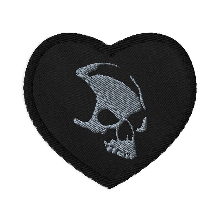ARMADA SKULL EMBROIDERED HEART PATCH product image (1)
