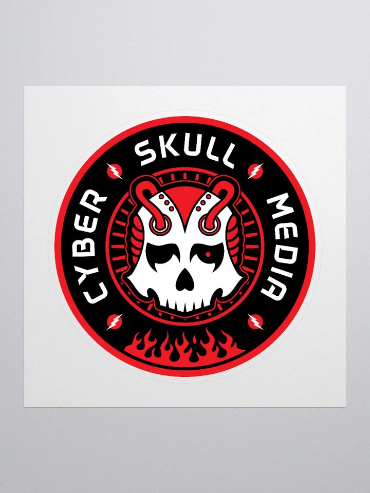 Cyber Skull Media Logo Sticker product image (1)