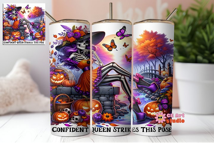 Confident Queen Strikes This Pose Tumbler Wrap PNG product image (1)