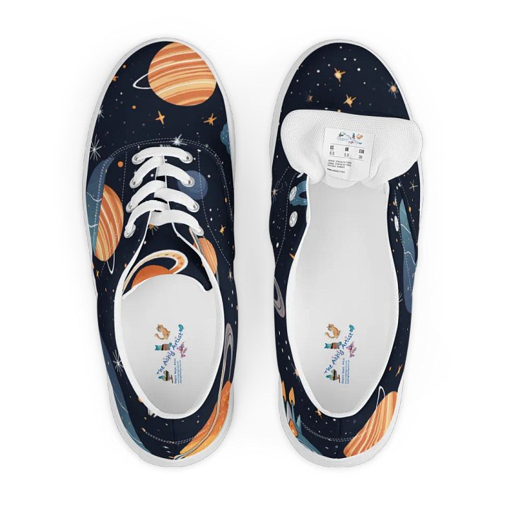 Galactic Odyssey Lace-Up Canvas Shoes product image (2)