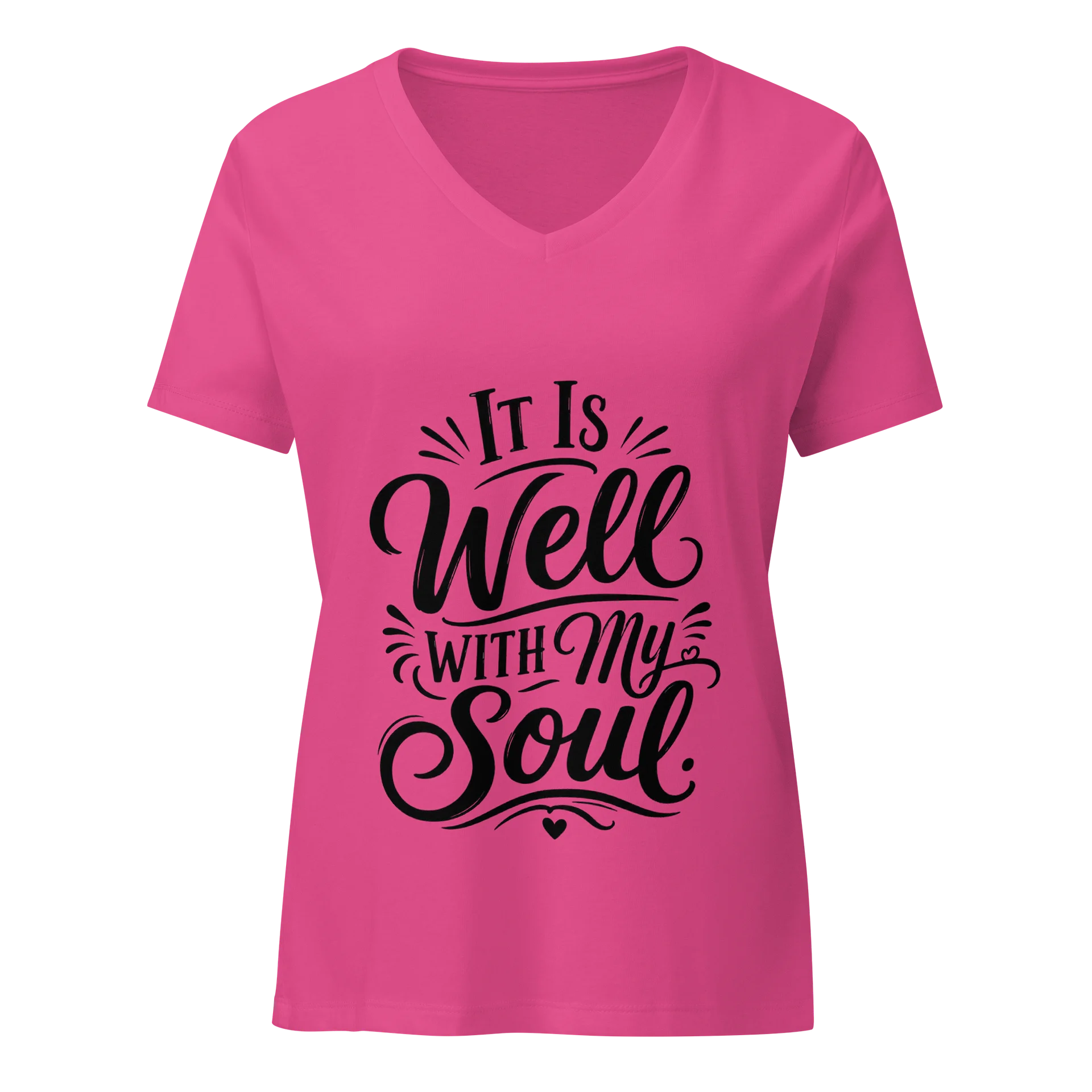 It Is Well With My Soul V-Neck Tee product image (1)