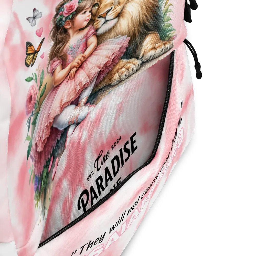 “They Will Not Cause Any Harm” Pink Tie Dye Backpack product image (3)