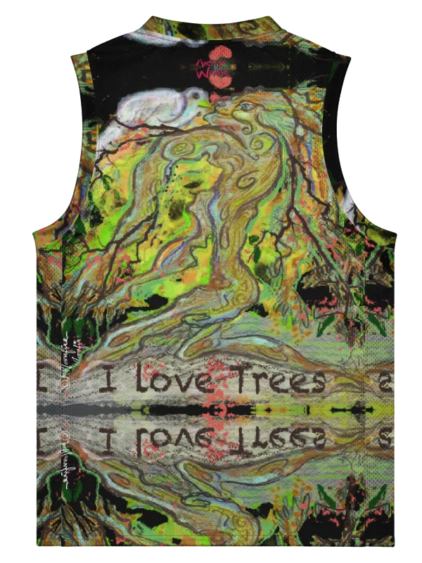 ArtyWear Maximalist Sleeveless Unisex Jersey 'Trees' product image (3)