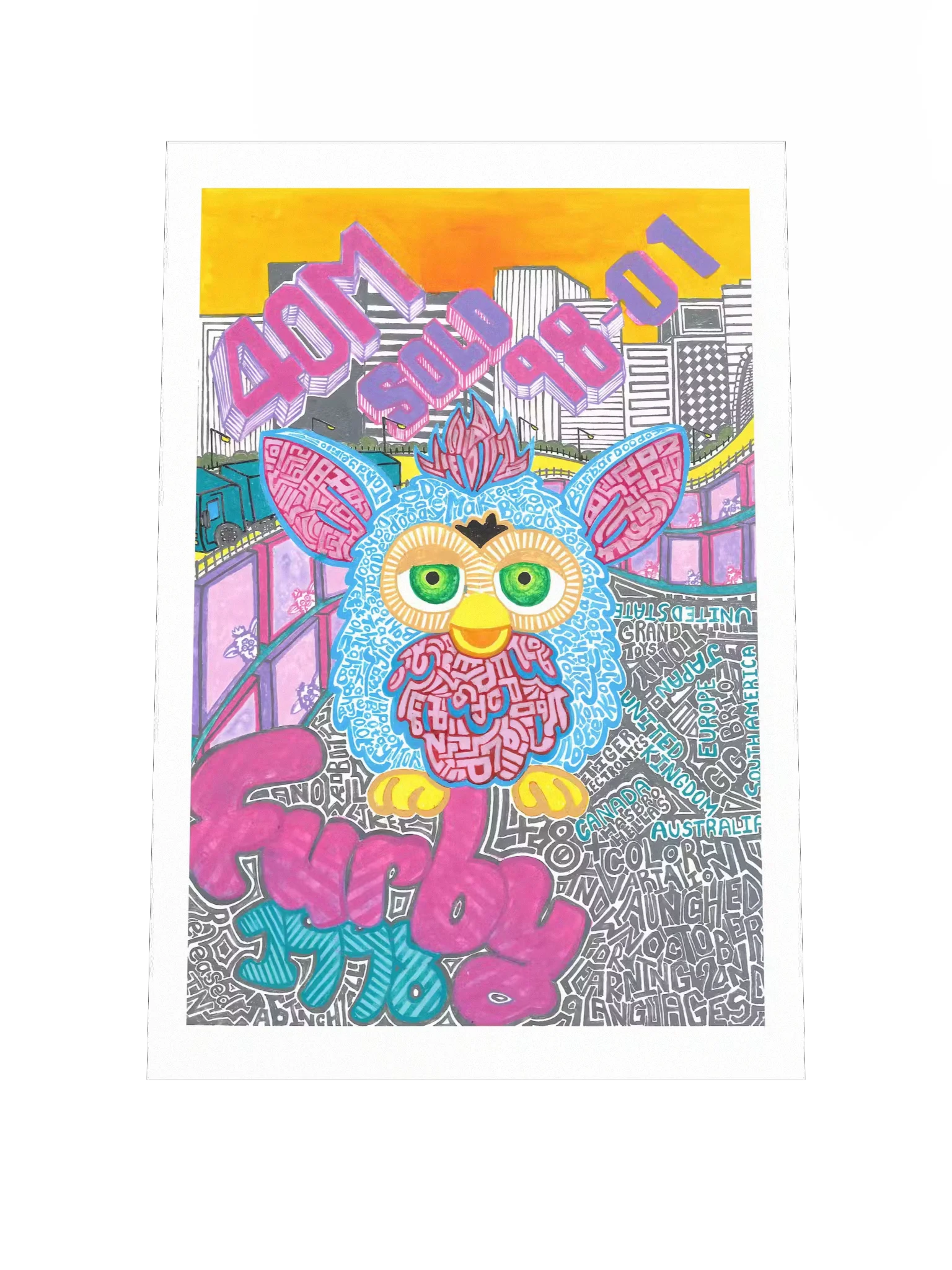 Furby Madness (Matte Poster Print) product image (1)
