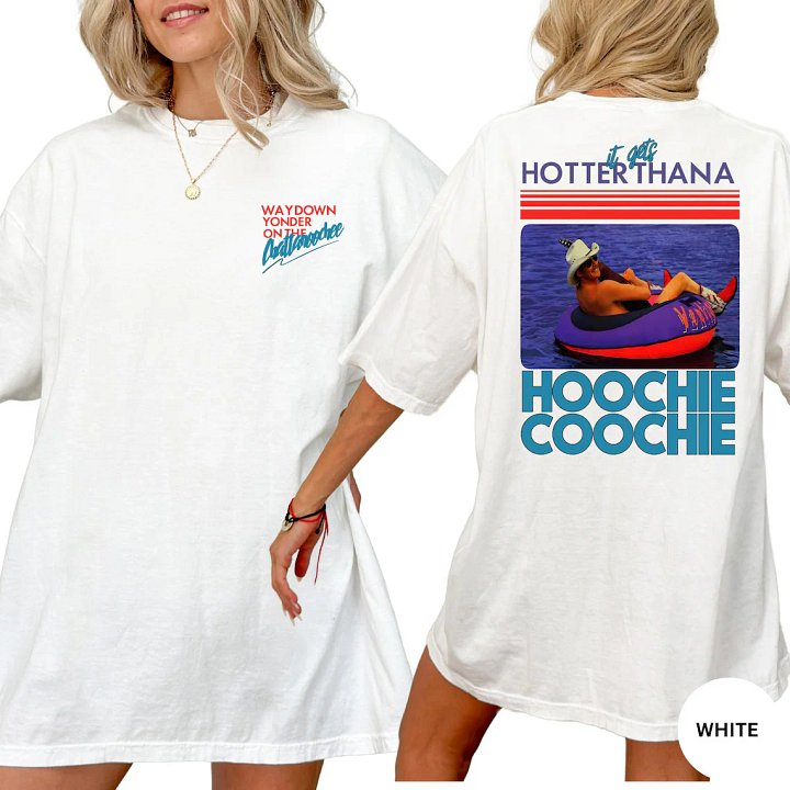 Vintage Hoochie Coochie Comfort Colors Shirt - Retro 90s Country Music Meme Tee product image (1)