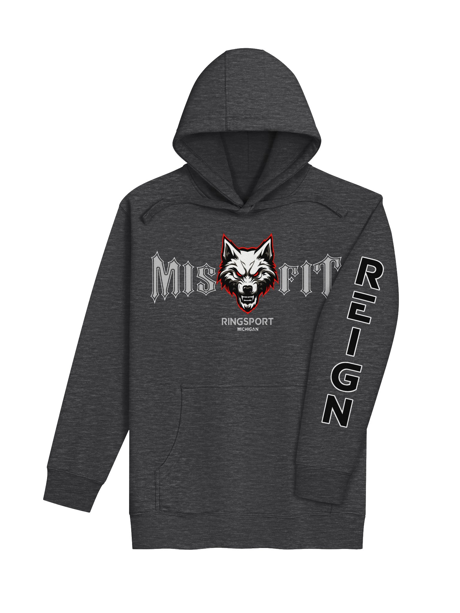 REIGN Sleeve Misfit Ringsport - Premium Hoodie chest and back product image (4)