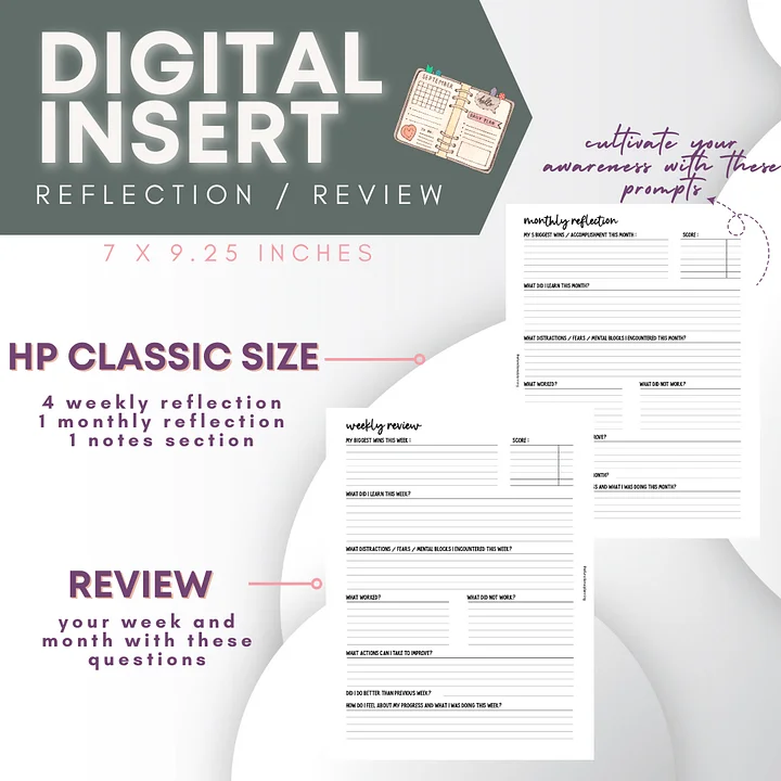 Weekly & Monthly Reflection - HP Classic product image (1)