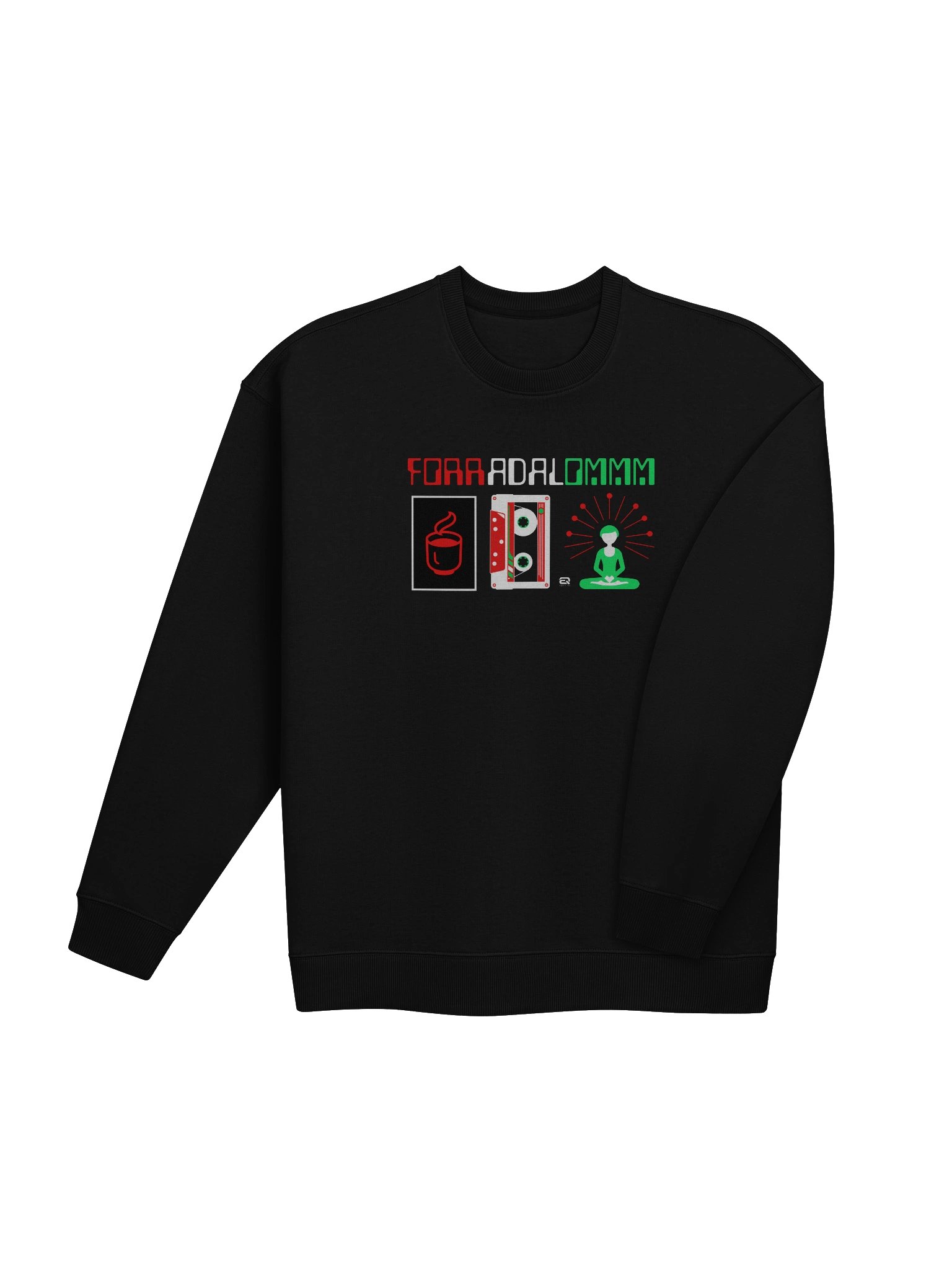Forr a Dal Ommm! Túlméretezett ECO Gildan Pamut_EQALL.hu® Originals_Piros / Fehér / Zöld product image (8)