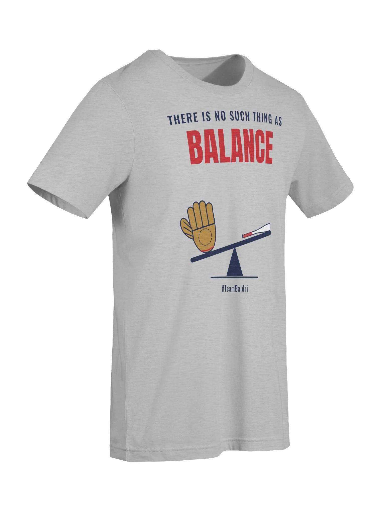 No Such Thing As Balance Tee - White/Cream/Gray product image (20)
