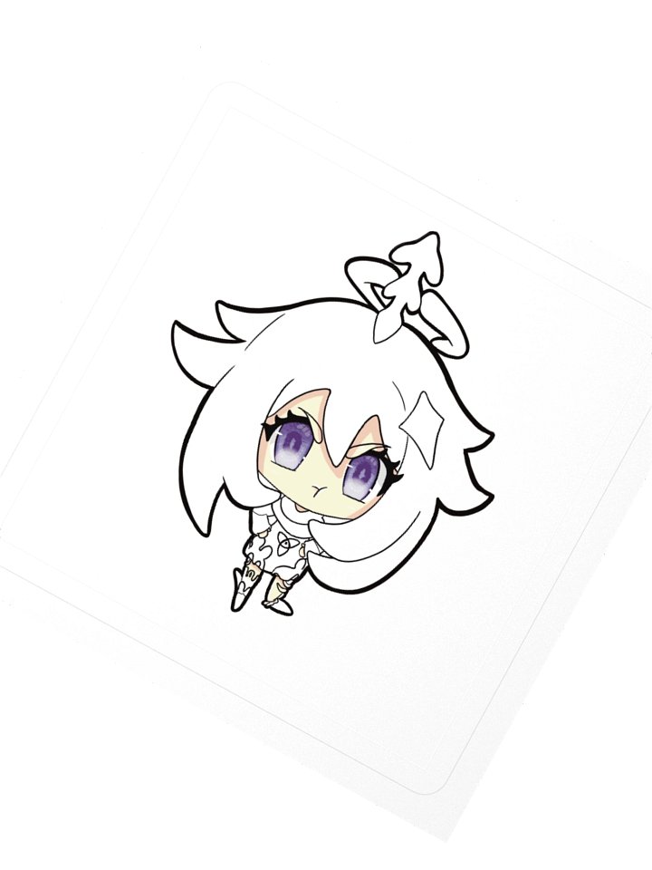 Paimon Hand on Hips Chibi Sticker product image (6)