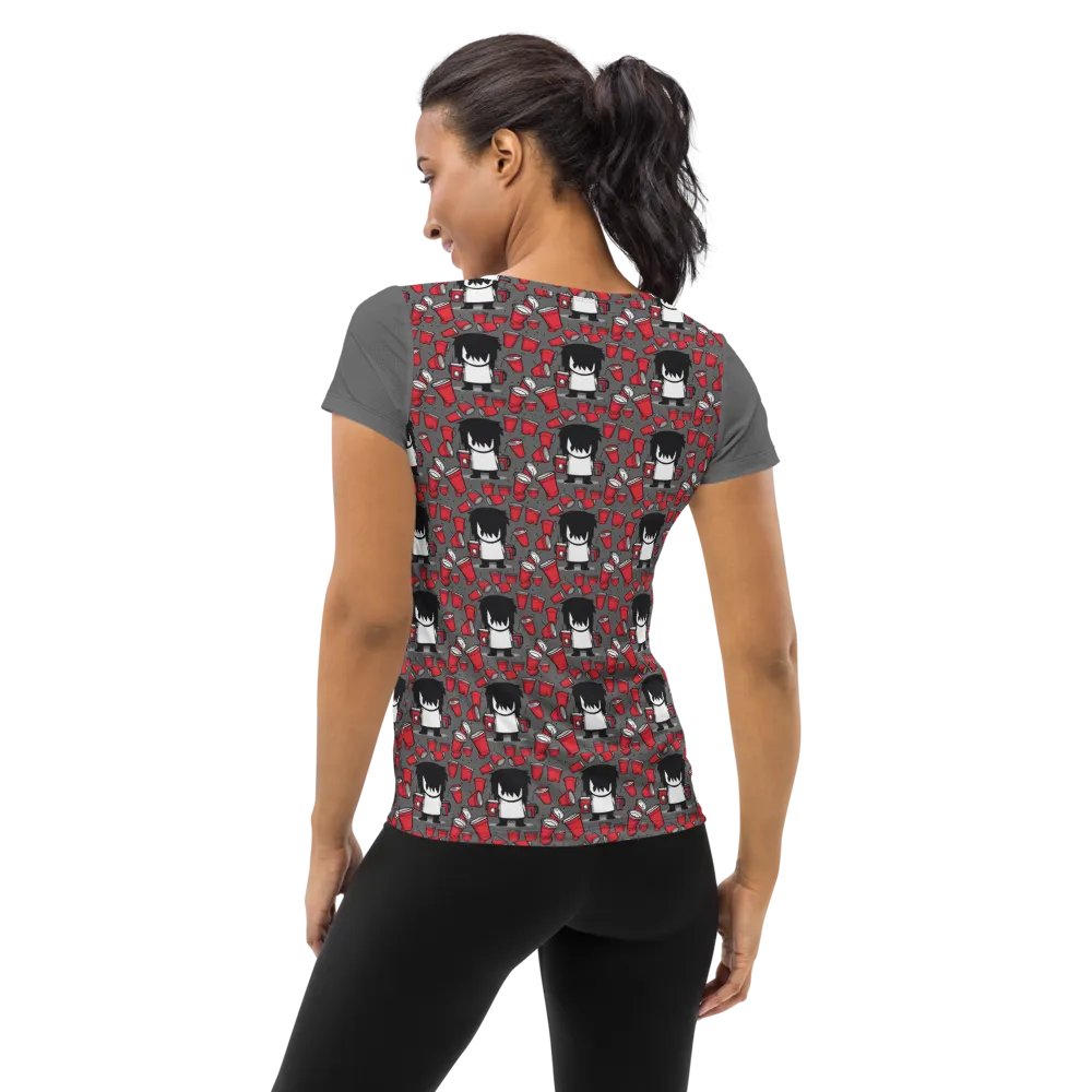 Cartoon Character All-Over Print Athletic Tee product image (2)